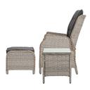 Gardeon Recliner Chairs Sun Lounge Outdoor Setting Patio Furniture Garden Wicker