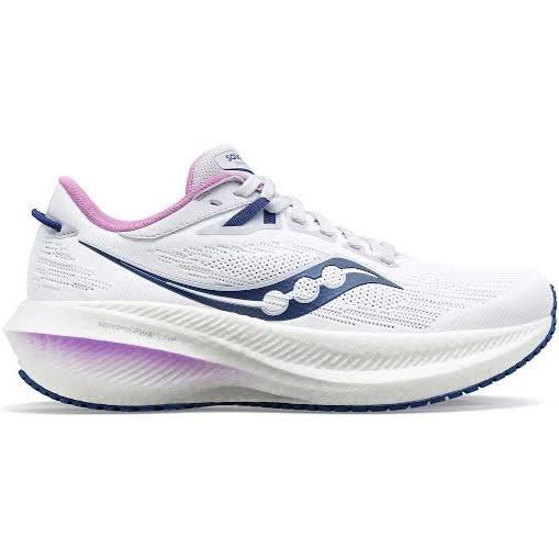 Womens Saucony Triumph 21, White/Indigo / 9