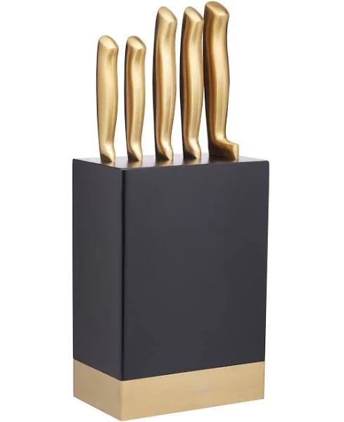 Mastercraft Metalic Knife Block Set 5pc Gift Boxed