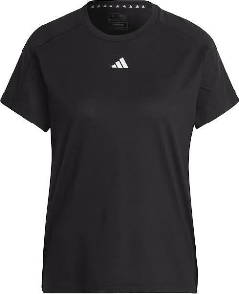 adidas-AEROREADY Train Essentials Minimal Branding Crewneck Tee-Women-Black-XL