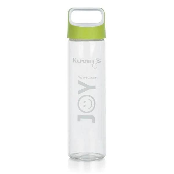 Joy Glass Sports Bottle 591ml – Green or Purple, Green