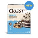 Quest Nutrition, Protein Bar, Dipped Cookies & Cream, 4 Bars, 1.76 oz (50 g) Each