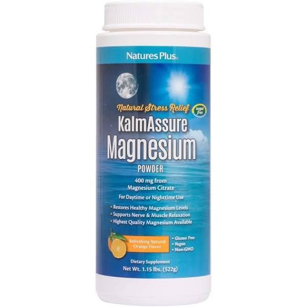 Nature's Plus KalmAssure Magnesium Powder Refreshing Orange 522 Grams