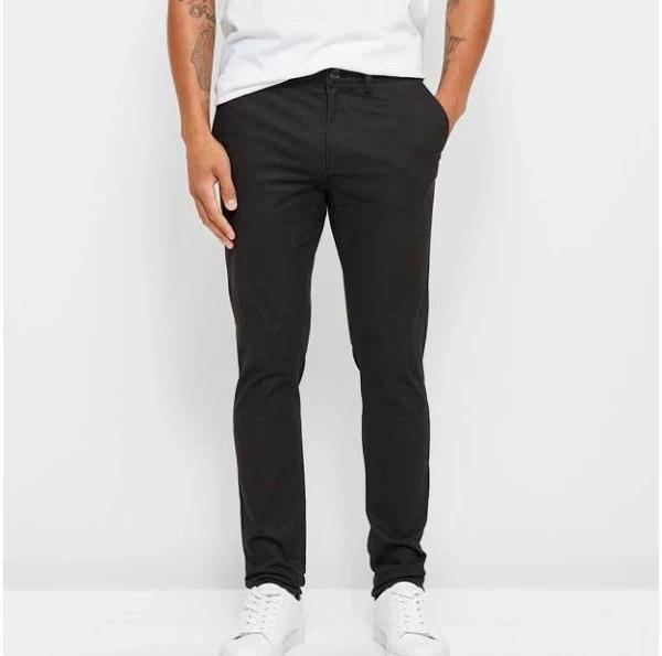 Slim Chino Pants | Black | Size 36 by Target Man