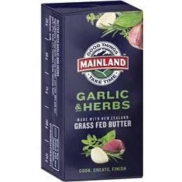 Mainland Garlic & Herb Grass FED Butter 125g