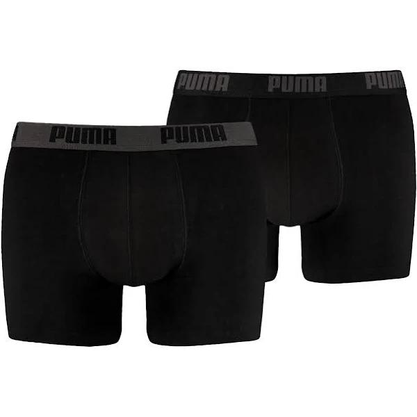 Puma Basic Boxer 2 Pack Black