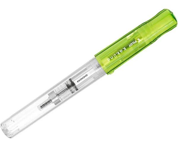 Pilot Kakuno Light Green Transparent Fountain Pen Fine Tip - Limited Edition