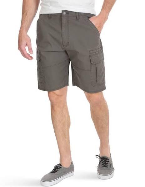 Wrangler Mens Classic Relaxed Fit Stretch Cargo Short Shorts - Green - 36