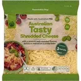 Woolworths Tasty Shredded Cheese 500g