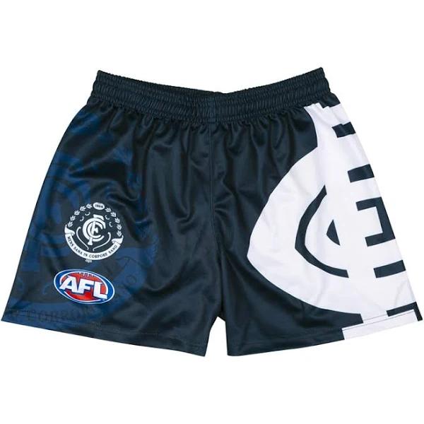 Carlton Youth Logo Footy Shorts - 10 - AfterPay & zipPay Available