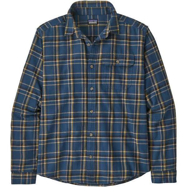 Patagonia Men's Long-Sleeved Cotton in Conversion Lightweight Fjord Flannel Shirt - Major: Tidepool Blue / XL