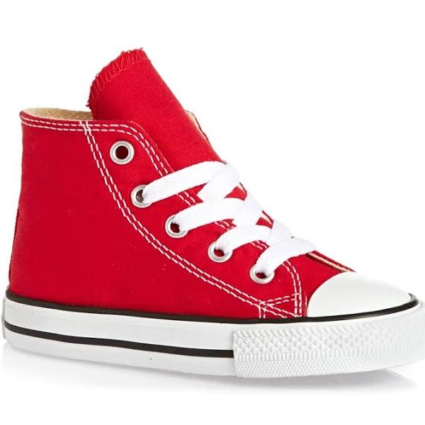 Converse Red Chuck Taylor All Star Hi Top Trainers