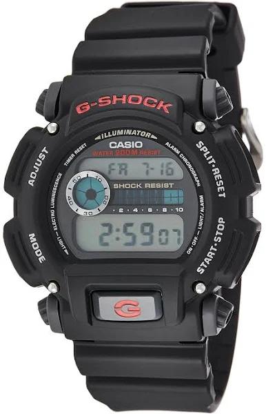 Casio Men's DW9052-1V G-Shock Black Stainless Steel and Resin Digital Watch