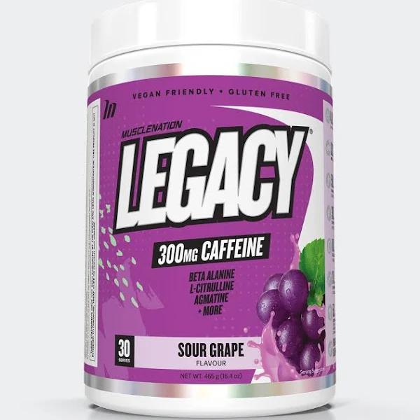 Muscle Nation Legacy Pre-Workout - Sour Grape - 30 Serves