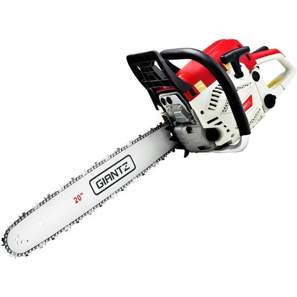 Giantz 62CC Chainsaw Commercial Petrol 20" Bar E-Start 20 Bar Pruning Chain Saw