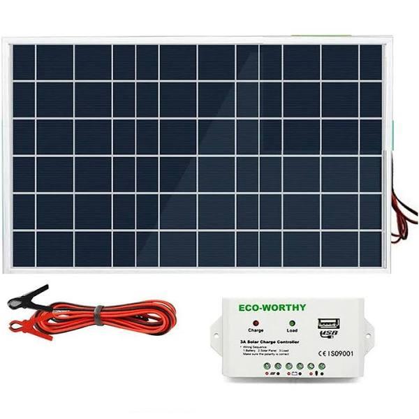 OliandOla 30W 20W DIY Solar Panel Kit 12V Trickle Battery Charger For RV House Charge Kit