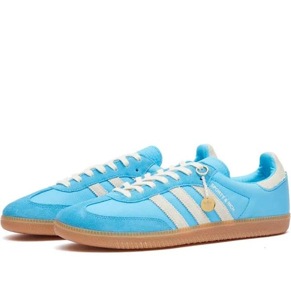 adidas-Samba OG Sporty & Rich Shoes-Men-Blue Rush / Cream White / Gum-M 10 / W 11