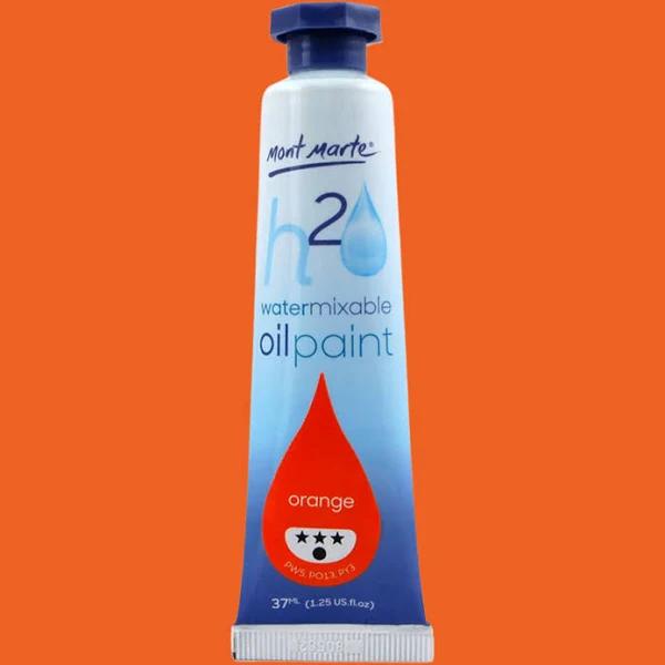 Mont Marte Water Mixable Oil Paint 37ml - Orange