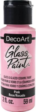 DecoArt Glass Paint 59ml Pink