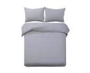 Giselle Bedding Super King Size Classic Quilt Cover Set - Grey