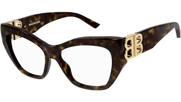 Balenciaga BB0312O 002 Glasses Havana/Gold