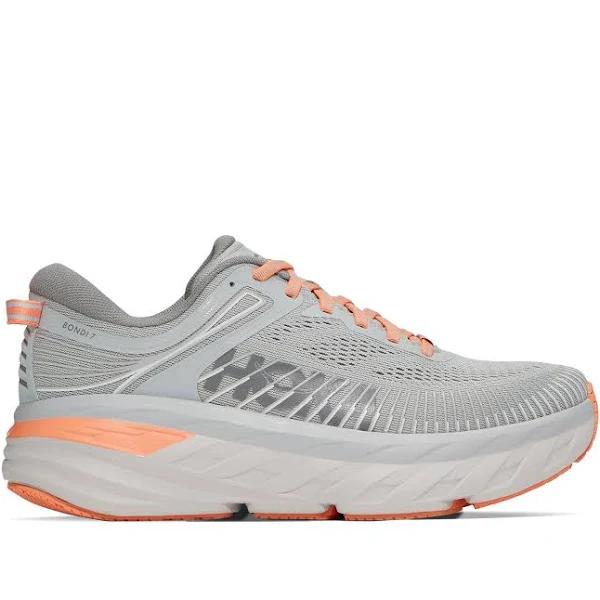 Womens Hoka Bondi 7 Wide Harbor Mist / Sharkskin / 8.5