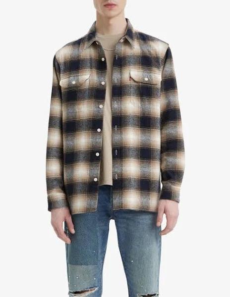 Levi's Jackson Worker Shirt in Brown Check