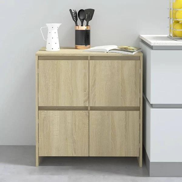 vidaXL Sideboard Sonoma Oak 70x41x75 cm Engineered Wood