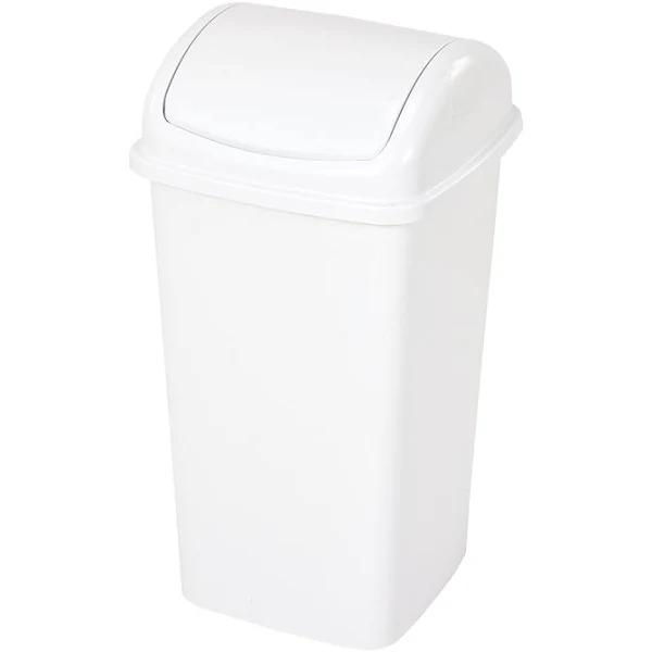 Kmart Swing Top Bin in White Size: 27L