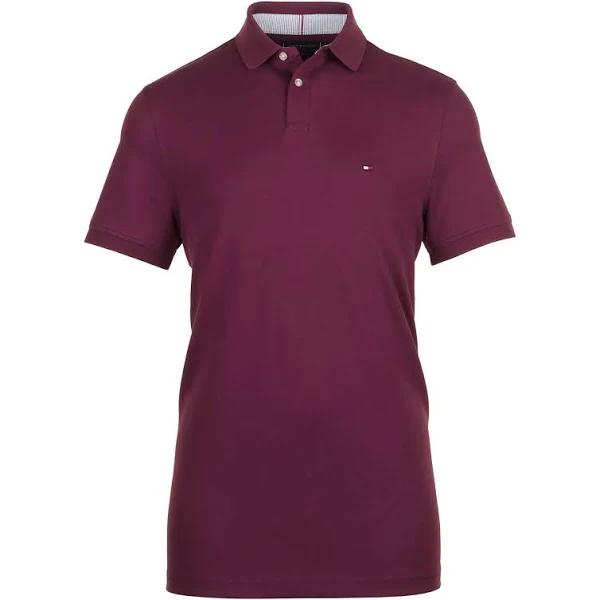 Tommy Hilfiger 1985 Polo Shirt - Mens Size Large - MW0MW17770-VU0 - Purple