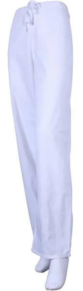 Cherokee Workwear 4100 Scrubs Pants Unisex Drawstring Cargo White