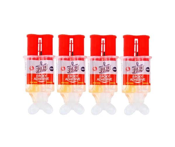 Ozstock 4Pcs Rapid Epoxy Adhesive Dries Translucent Glue China Metal Rubber Glass Leather