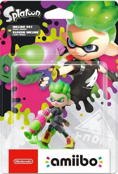 Nintendo Inkling Boy Neon Green Amiibo (Splatoon)