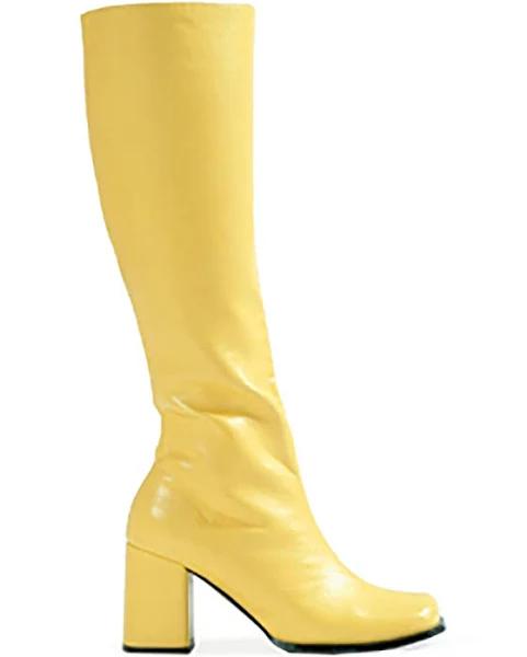 Yellow Gogo Boots | Adult | Womens | Yellow | 6 | Ellie