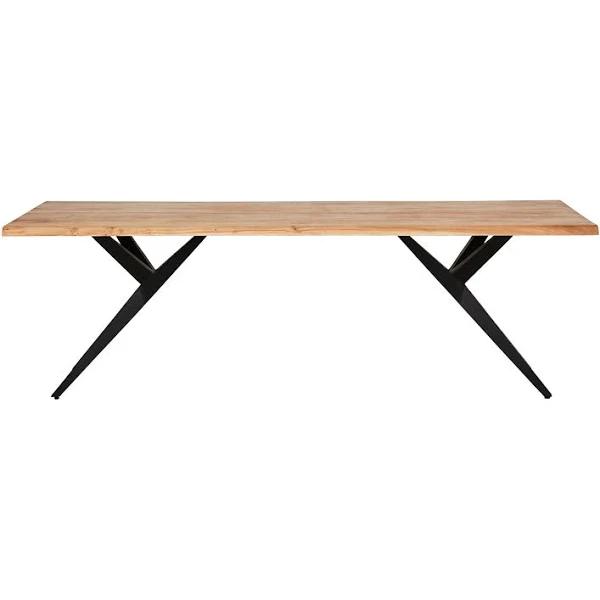 River Live Edge Timber Dining Table 240cm | Honey | Dining | Early Settler Furniture