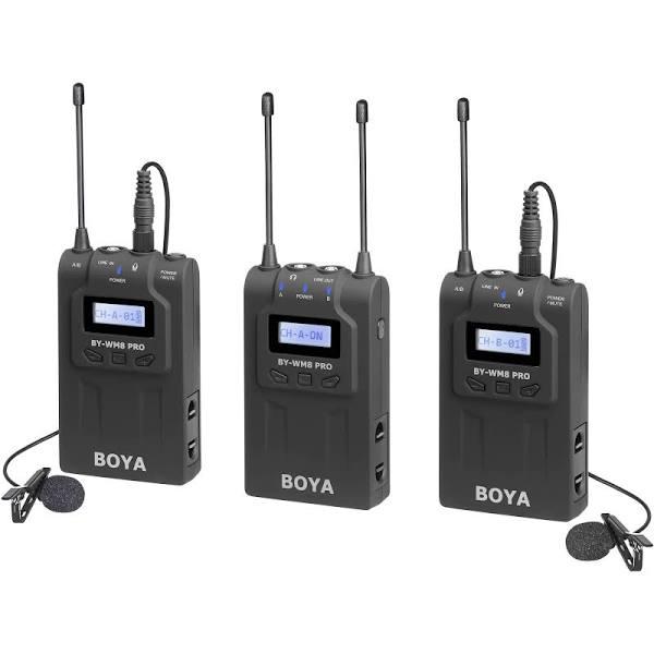 BOYA BY-WM8 Pro-K2 UHF Dual- Channel Wireless Microphone System