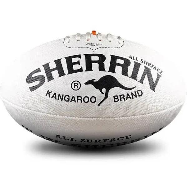 Sherrin AFL KB All Surface Football Size 5 in White