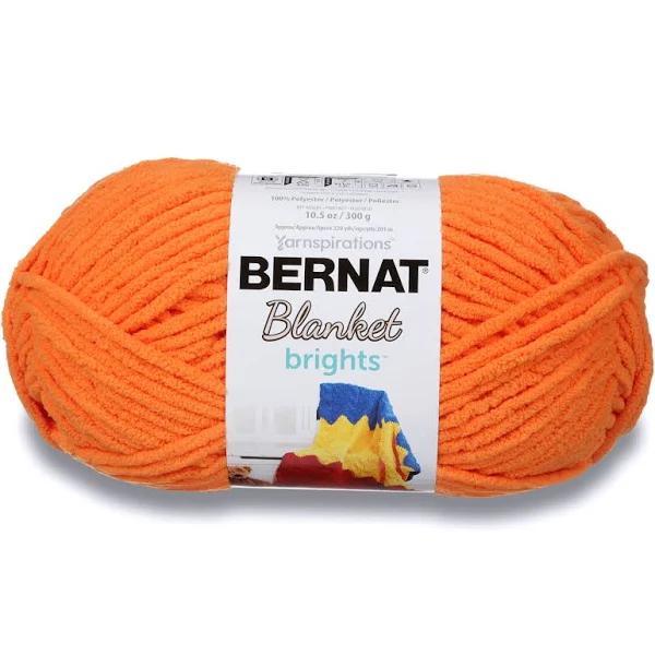 Bernat Blanket Brights Big Ball Yarn Carrot Orange