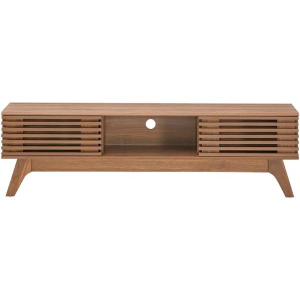 Design Square Camille Wooden Lowline Entertainment Unit TV Stand 150cm - Oak