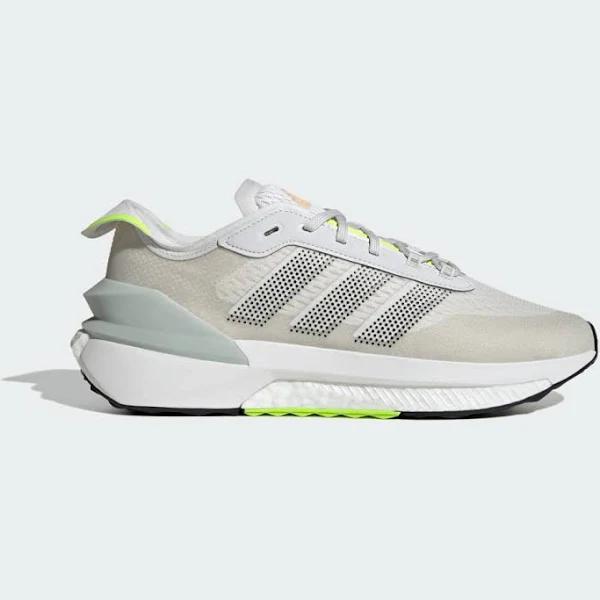 adidas-Avryn Shoes-Unisex-Crystal White / Crystal White / Lucid Lemon F23-M 13 / W 14