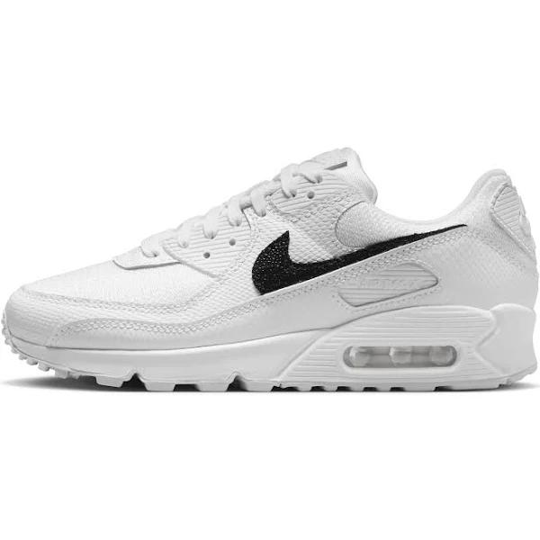 Nike Air Max 90 White/Black Women's Shoes, Size: 9