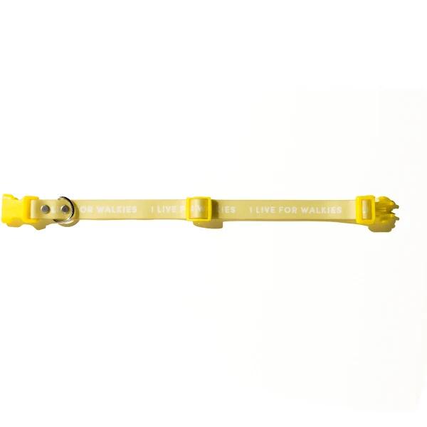 Gummi Dog Collar Yellow Slick Puppy