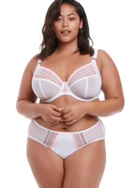 Elomi Matilda Underwire Plunge Bra EL8900 White