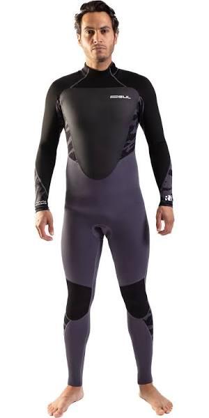 Gul Mens 2023 Response 3/2mm GBS Back Zip Wetsuit - Grey / B