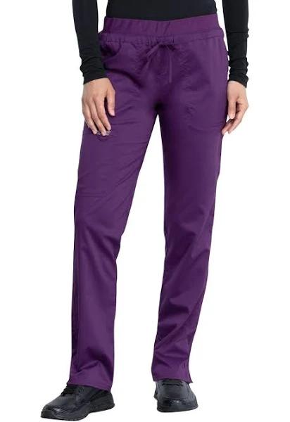 Cherokee Workwear Revolution Drawstring Cargo Scrub Pants - M - Eggplant