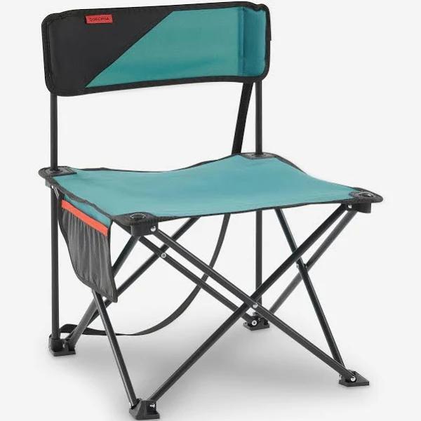 DECATHLON Low Folding Camping Chair - Mh100 - Grey Blue