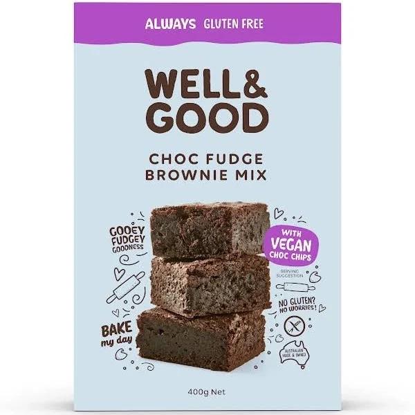 Well & Good Gluten Free Choc Fudge Brownie Mix 400g