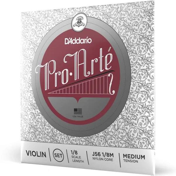 D'Addario Pro-Arte 1/8 Scale Medium Tension Violin String Set