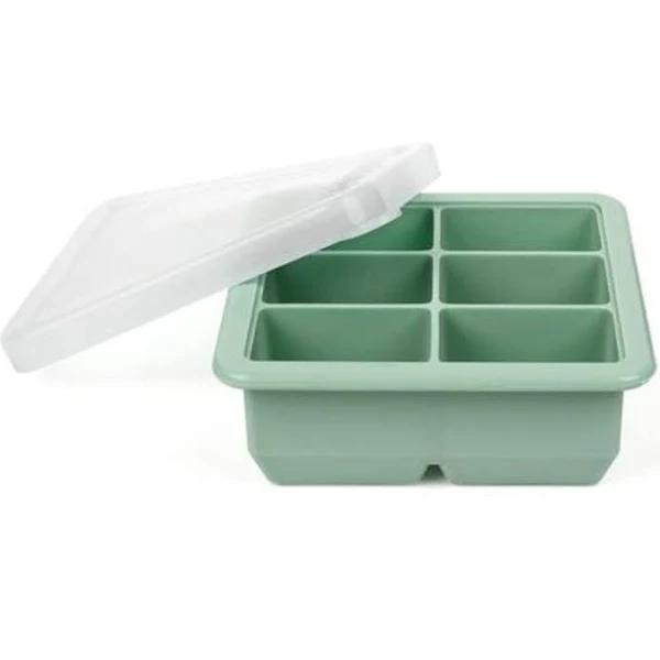 Haakaa Silicone Baby Food and Breast Milk Freezer Tray, Pea Green