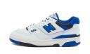 New Balance White & Blue 550 Sneakers